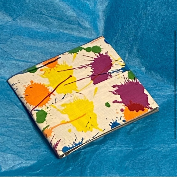 🟢5/$25  𝑯𝒂𝒏𝒅𝒎𝒂𝒅𝒆 Paint Splatter Duct Tape Wallet - Picture 9 of 9